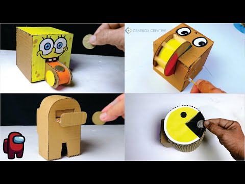 5 Amazing Coin Bank Box DIY at Home Compilation