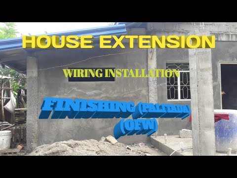 HOUSE EXTENSION, WIRING AND FINISHING..