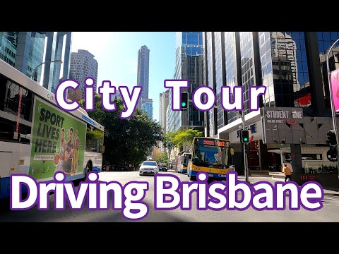 [4K] Beautiful Driving Brisbane City - Virtual Driving Tour