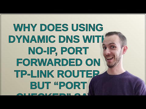Why does using Dynamic DNS with No-IP, port forwarded on TP-Link router, but “Port Checker” says ...