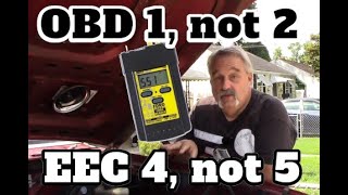 OBS Ford Check Engine Light, trouble code reading one an OBD1 EEC4 System
