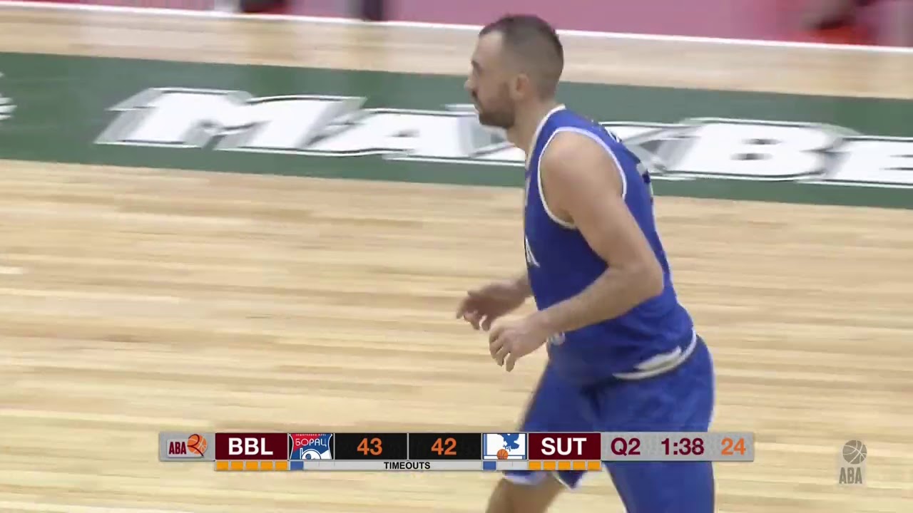 ABA Liga 2 2020/21 highlights, Round 5: Borac Banja Luka - Sutjeska (19.1.2021)