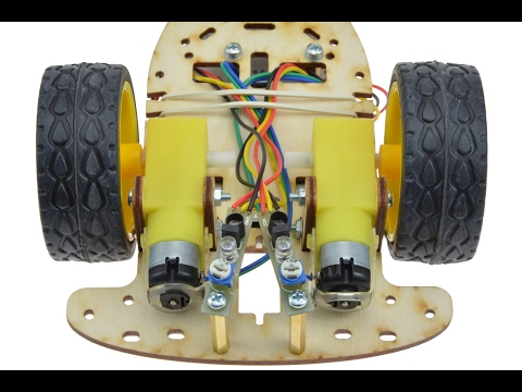 Kurs budowy robotów z Arduino - line follower z 2 czujnikami - wersja 2