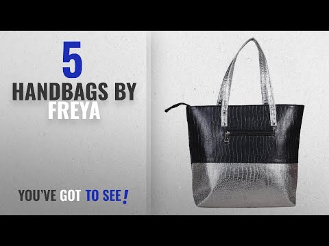 Top 10 Freya Handbags [2018]: Freya Black,Silver Handbag (Fre047)