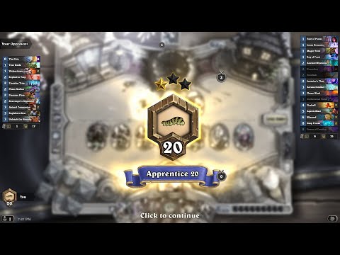 No Minion Mage - Spelltacular to Apprentice Rank 20 | Hearthstone