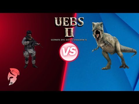 80000+ T-Rex vs 100k WW2 troops and 5k Ostrich!! | Ultimate Epic Battle Simulator 2 | UHD ✓