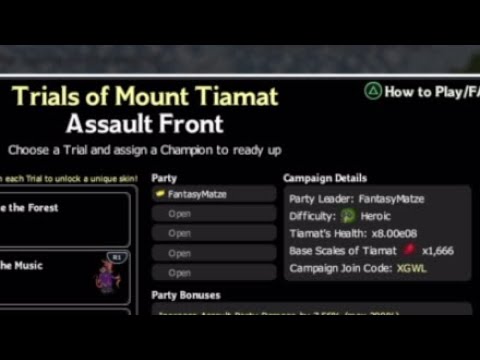 Idle Champion - Trials of Mount Tiamat Code XGWL