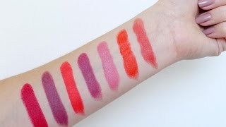 Golden Rose I TOP 7 Velvet Matte LIpstick Swatches