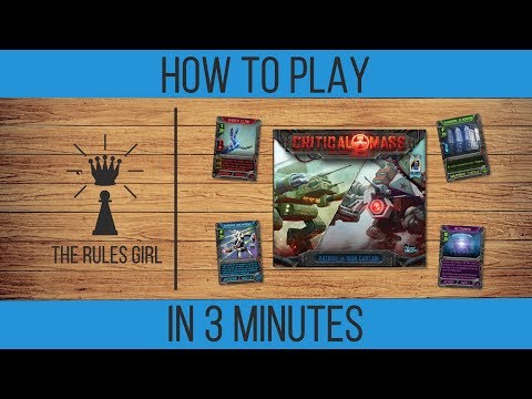 How to Play Critical Mass in 3 Minutes - The Rules Girl