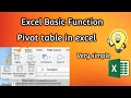 MS Excel Pivot Table In Tamil