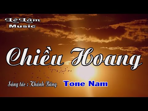 Karaoke - CHIỀU HOANG Tone Nam | Lê Lâm Music