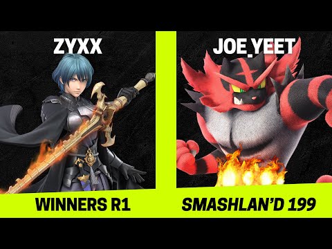 SmashLAN'd 199 Winners R1 - Zyxx (Byleth) vs Joe_Yeet (Incineroar) - SSBU Tournament