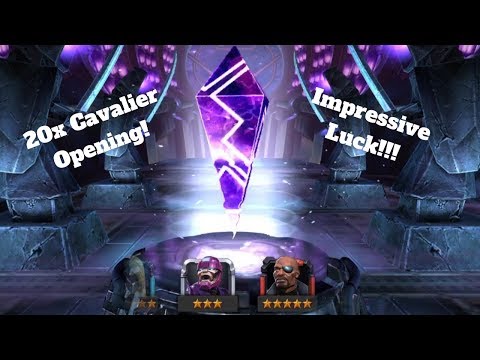 20 Cavalier Crystal Opening! Domadeus Gaming - Marvel Contest of Champions