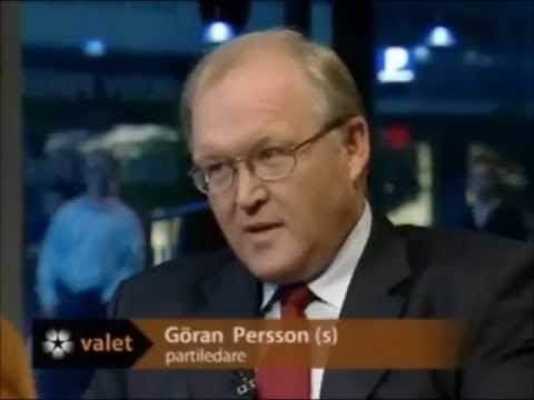 Valet 2002 - Göran Persson (S) frågas ut i SVT