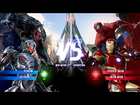 Marvel Vs. Capcom Infinite - Venom/Ultron Vs. Spider-Man/Iron Man (VERY HARD)