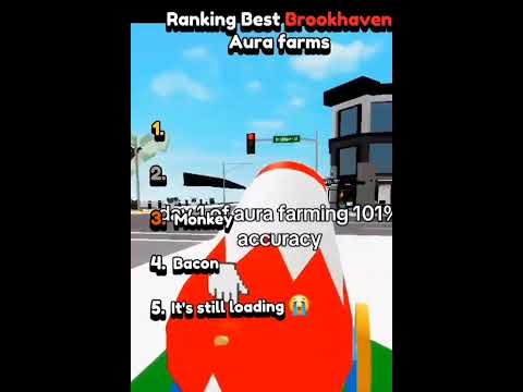 Ranking Brookhaven aura farming #roblox #brookhaven #aura #aurafarming #trickshots #viralshorts