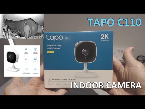 TP Link Tapo C110 2K Indoor camera unboxing and setup