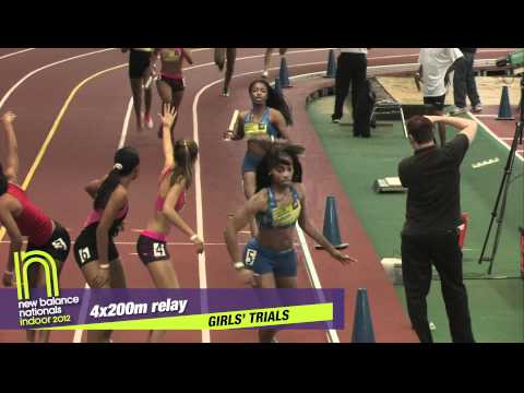 Girls 4x200m Heat 4 - New Balance Indoor Nationals 2012