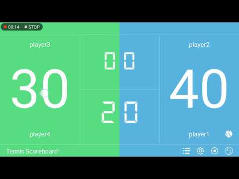 Easy to use tennis scoreboard