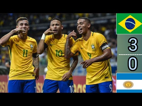 Brazil vs Argentina 3-0|Worldcup Qualifier 2018(10-11-2016)|1080p