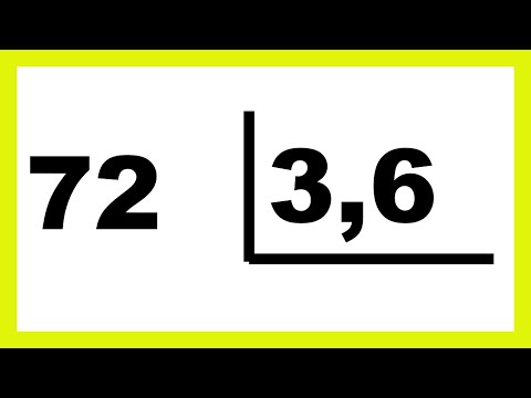 PROF TELMO - ☑️[ 72/3,6 ] Como faço para dividir números por 3,6 ∫ f( Prof. Telmo )dλ