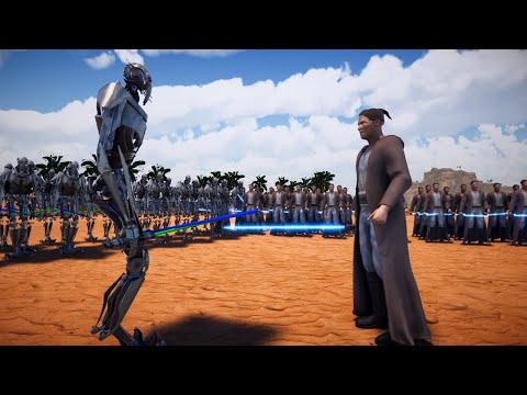 General Grievous vs Laser knight 1vs1 - 100vs100 [UEBS 2]