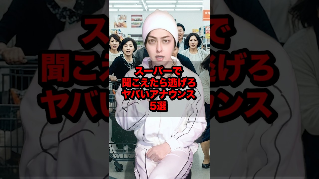 スーパーで聞こえたら逃げろヤバいアナウンス5選 #雑学