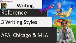 3 Writing Styles - APA, Chicago & MLA