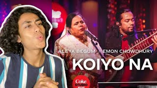 Reacting To Kotha Koiyo Na | Coke Studio Bangla | Season 2 | Shiblu Mredha X Aleya Begum X Emon