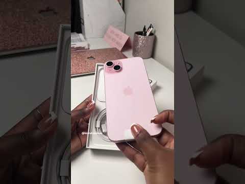 Unbox My New Pink IPhone 15 Plus With Me 🎀😍 #iphone15 #iphone15plus #appleunboxing #iphoneunboxing