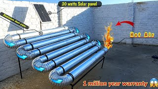 DIY Solar Air Heater: Step-by-Step Guide to Build Your Own Home Solar Heater| Life Time Free