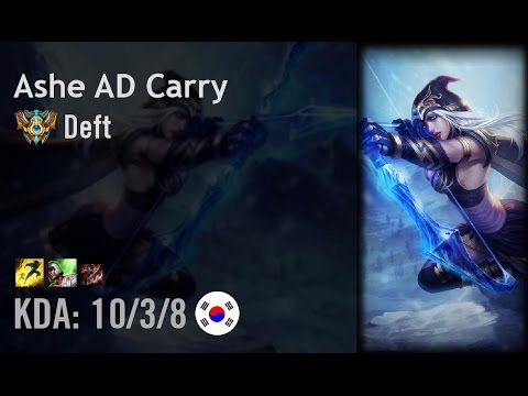 Ashe AD Carry vs Sivir - Deft - KR Challenger Patch 6.14
