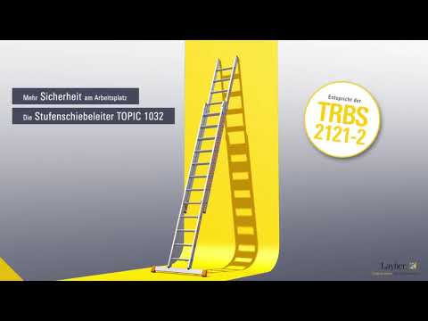 Stufenschiebeleiter TOPIC 1032  Mehr Sicherheit am Arbeitsplatz