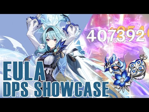 EULA VS WORLD BOSSES DPS SHOWCASE!! Constellation 0, No Bennett // Genshin Impact