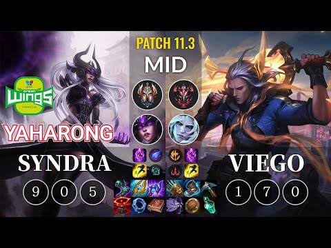 JAG Yaharong Syndra vs Viego Mid - KR Patch 11.3
