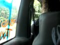 Crazy British Bloke Driving His New Taxi At Daves Farm