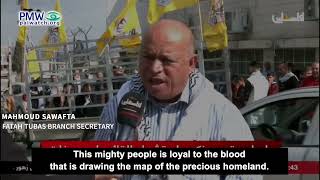 Fatah Tubas Branch Secretary on P A TV