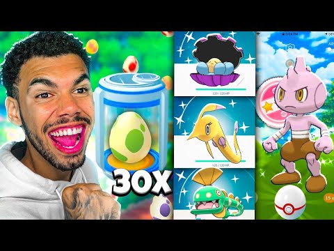 30x OVOS CHOQUEI UMA FAMÍLIA DE SHINY & 100% - POKÉMON GO | Cris |