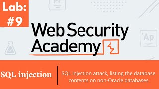 SQL Injection Attack, Listing the Database Contents on Non-Oracle Databases  (Video solution, Audio)