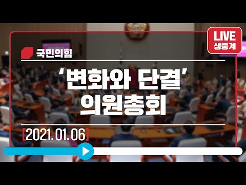 [Live] 1월 6일 '변화와 단결' 의원총회