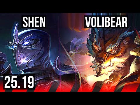 SHEN vs VOLIBEAR (TOP) | 8/2/8 | EUW Master | 25.19