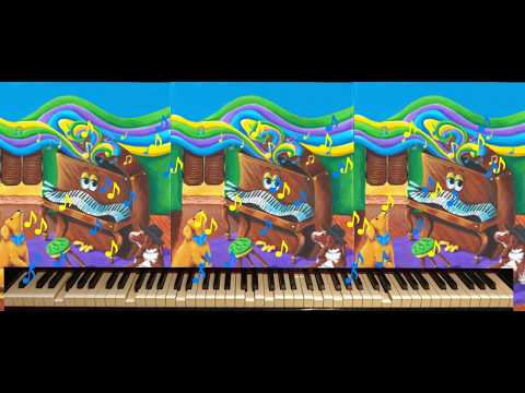 Triple Boogie - piano trio for one piano - six hands