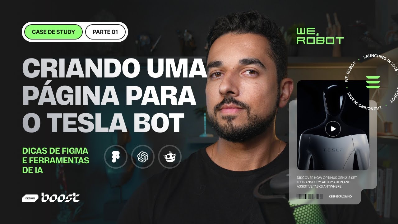 Criando uma página para o Tesla Bot no Figma
