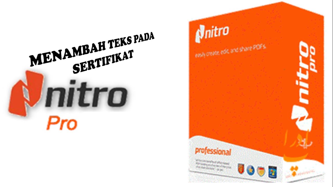 MENAMBAH TEKS SERTIFIKAT PDF DENGAN NITRO PRO 7