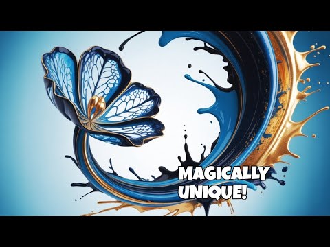 Create Blue MAGIC with this Unique Fluid Art Technique!
