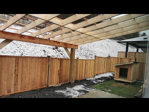 HOW TO BUILD A PERGOLA AND ROOF IT FROM START TO FINISH