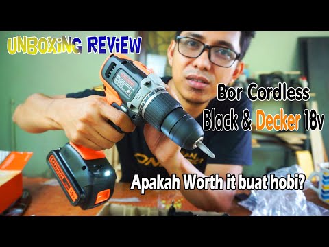 REVIEW BOR CORDLESS BLACK AND DECKER 18V BCD003C1 HAMMER DRILL