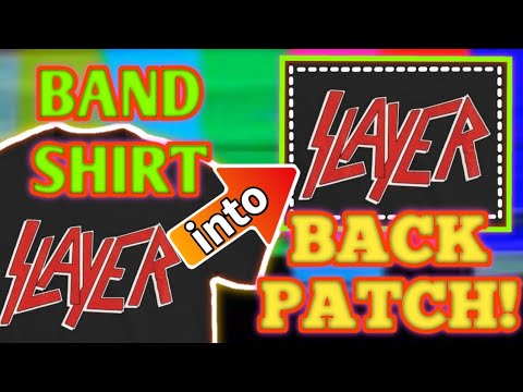 TURN ANY BAND SHIRT INTO A BACK PATCH THAT WON'T FALL APART (Easy reinforced T shirt patches!)