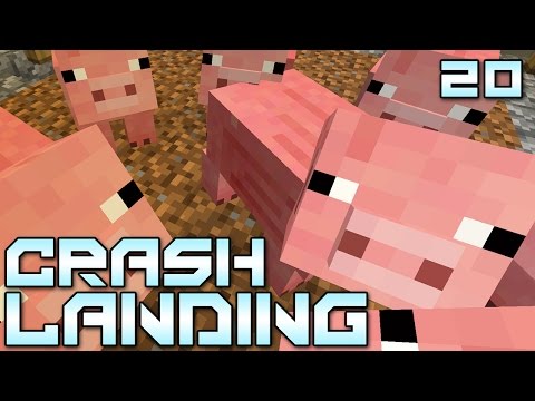 Minecraft Crash Landing 20 - "PIIIGGGSS INNN SPAAAACE!!!" (Modded Minecraft)
