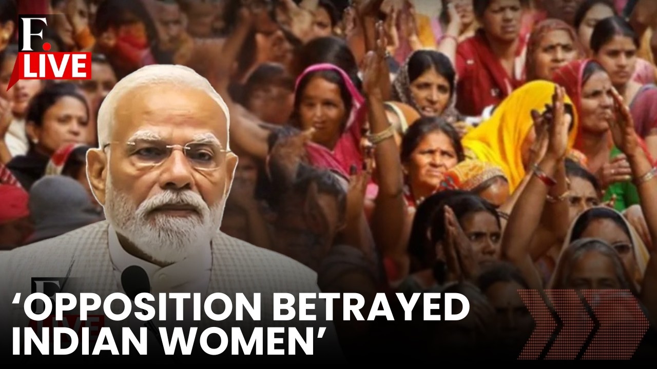 LIVE: PM Modi Calls Congress ‘Anti-Reform,’ Says Women’s Bill Threatens Family-Run Parties
